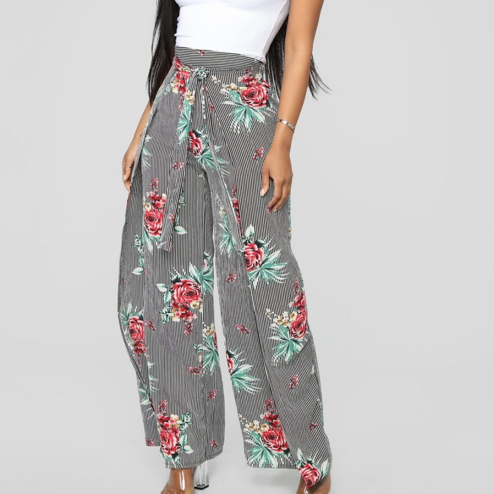 High Waist Wide Leg Pants